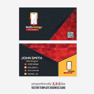 iş kartı vektör illüstrasyonu 