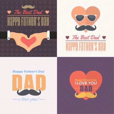 Babalar Günü vektör arkaplanı 