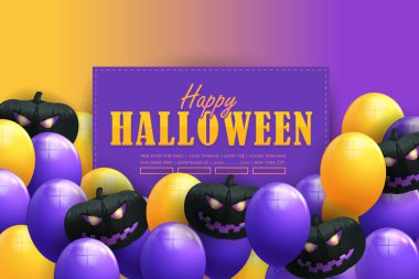 Cadılar Bayramı konsepti vektör arkaplanı