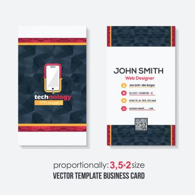 iş kartı vektör illüstrasyonu 