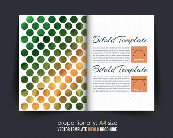 Bifold Brochure Template Vector Background — 图库矢量图片