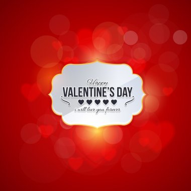 Valentine's Day Abstract Red Background clipart
