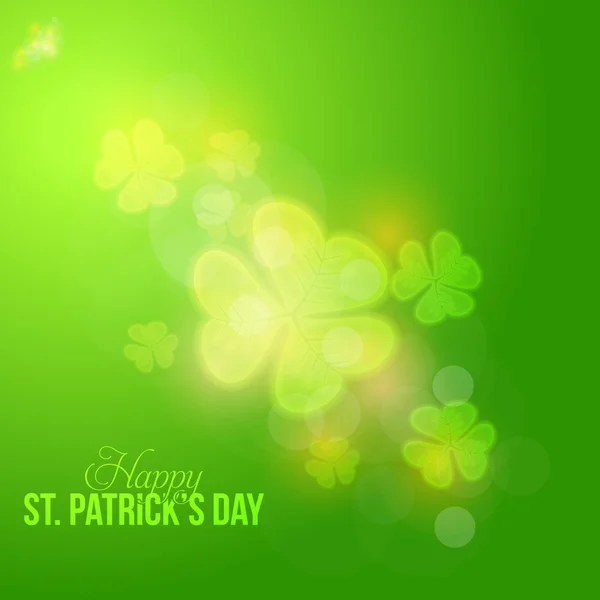 Happy Saint Patricks Day wazig achtergrond — Stockvector