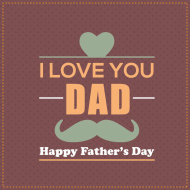 Ben de seni Baba kavramı mutlu Babalar günü vektör tasarım. Duyuru ve kutlama mesajı afiş, el ilanı