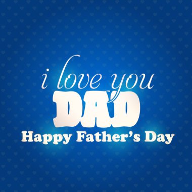 Şık metin mutlu Babalar günü vektör tasarım. Duyuru ve kutlama mesajı afiş, el ilanı