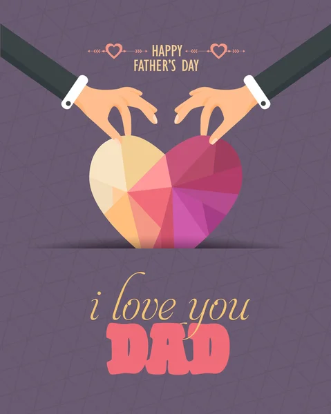 Happy Father's Day Vector Design — Stock Vector