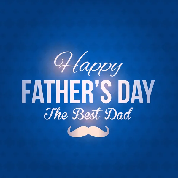 Stylish Text Happy Father's Day Vector Design. Announcement and Celebration Message Poster, Flyer — Stock Vector