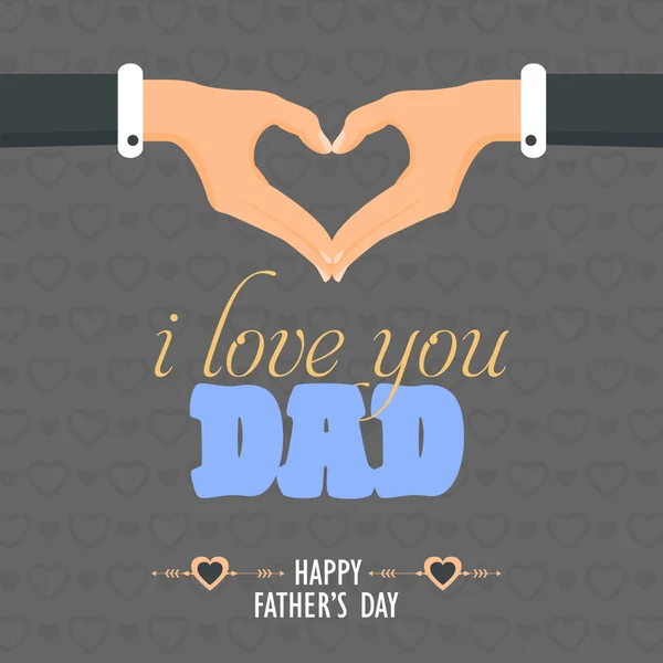 Happy Father's Day Vector Design. Announcement and Celebration Message Poster, Flyer — Stock Vector