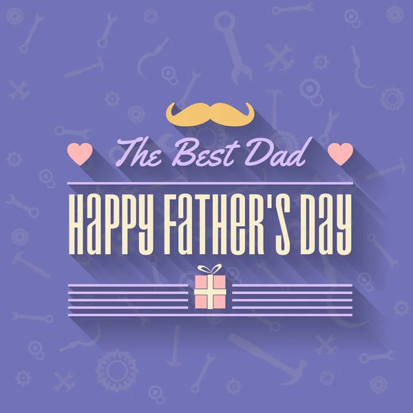 Vector ontwerp van Happy Father's Day — Stockvector