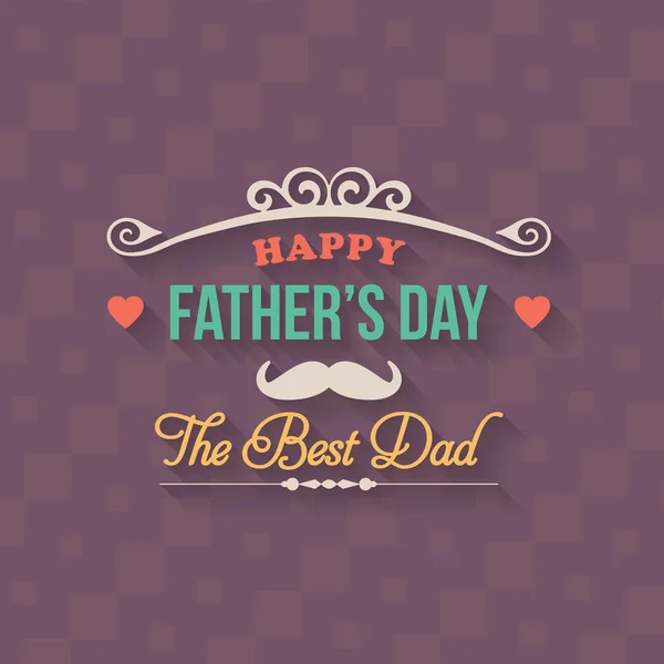 Diseño vectorial del feliz Día del Padre — Archivo Imágenes Vectoriales