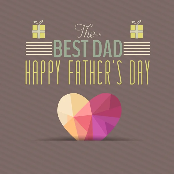 Happy Father's Day Vector Design — Stock Vector