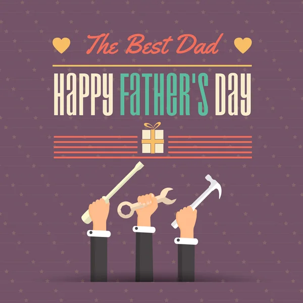 Happy Father 's Day Vector Design — стоковый вектор