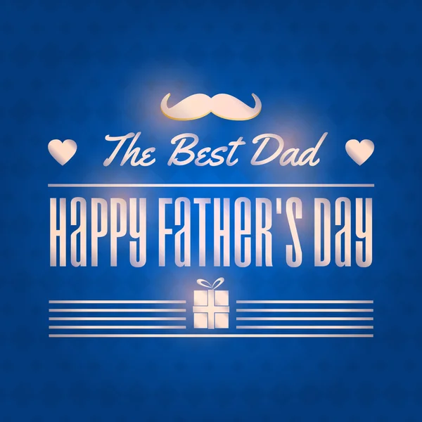 Stylish Text Happy Father's Day Vector Design — Stock Vector