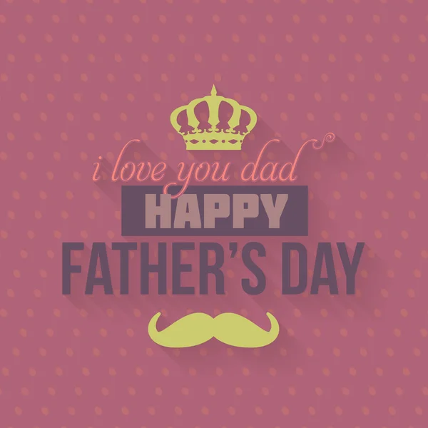 Happy Father's Day Vector Design — Stock Vector