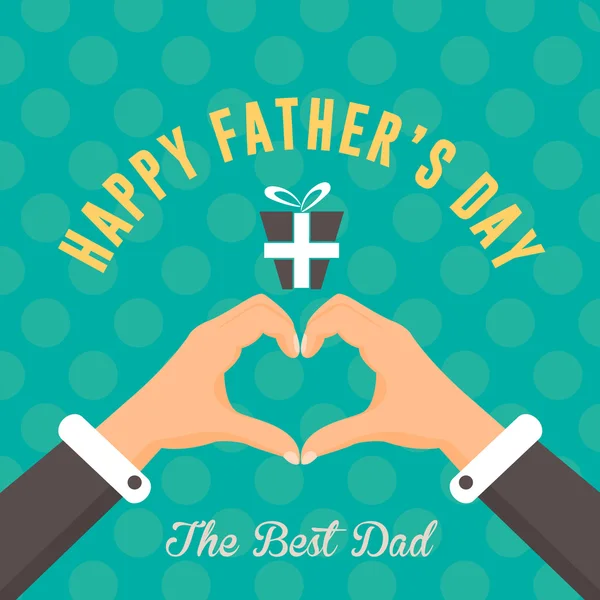 Happy Father's Day Vector Design — Stock Vector