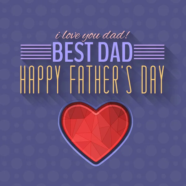 Happy Father's Day Vector Design. Aankondiging en viering bericht Poster, Flyer — Stockvector
