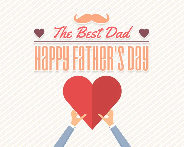 Happy Father 's Day Vector Design — стоковый вектор