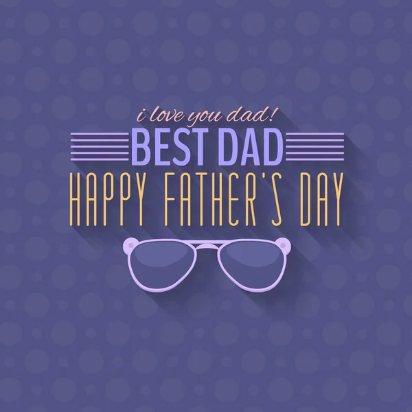 Happy Father's Day Vector Design. Announcement and Celebration Message Poster, Flyer — Stock Vector