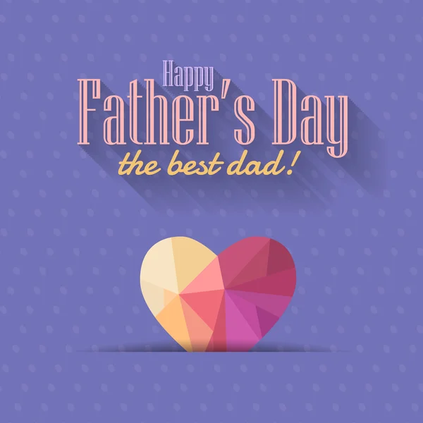 Design de vetor feliz dia do pai. Anúncio e Celebração Mensagem Cartaz, Folheto — Vetor de Stock