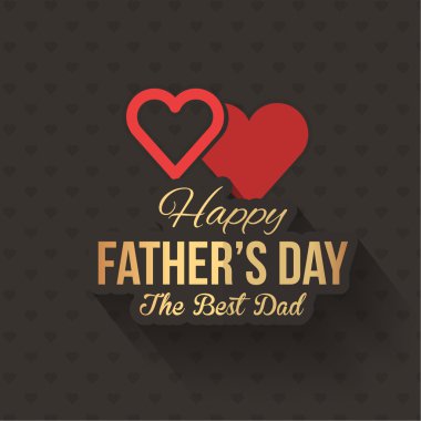 Mutlu Babalar günü vektör tasarım. Duyuru ve kutlama mesajı afiş, el ilanı