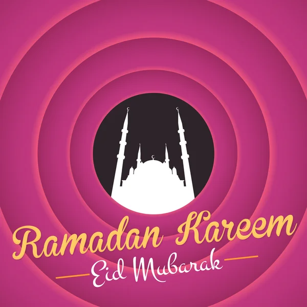 Ramadan Kareem - Diseño del tema de las Noches Sagradas Islámicas — Archivo Imágenes Vectoriales