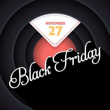 Film tarzı arka plan siyah Cuma satış Web Banner, kart şablonu