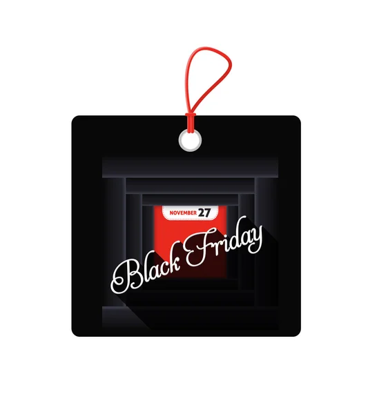 Black Friday verkoop prijskaartje Concept, Banner, Label Vector Design — Stockvector