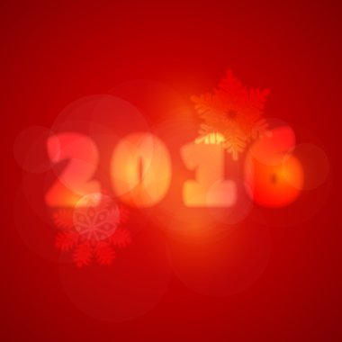 2016 Noel sonbahar kar taneleri, afiş, kartları şablon kırmızı renk arka plan