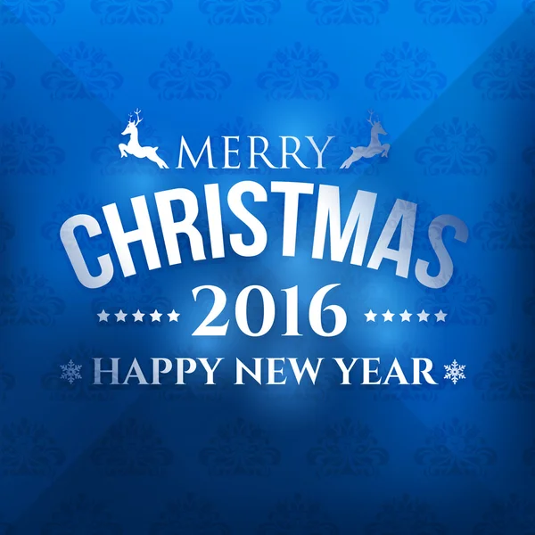 Silver Style 2016 Christmas Shine Badge, Banners, Cards Vector Design — 스톡 벡터