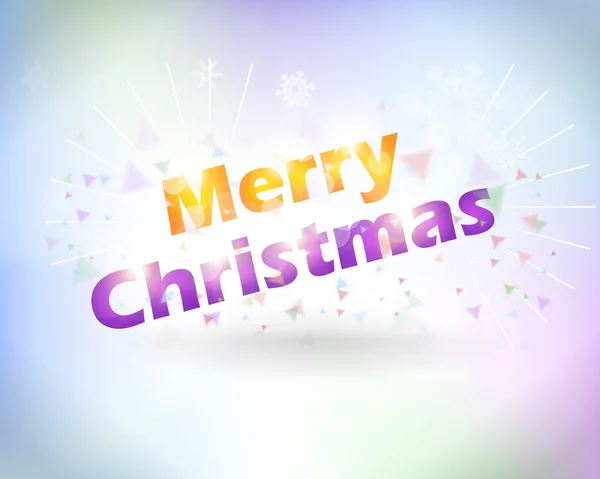 Stylish Text Merry Christmas Abstract Background — Stockový vektor