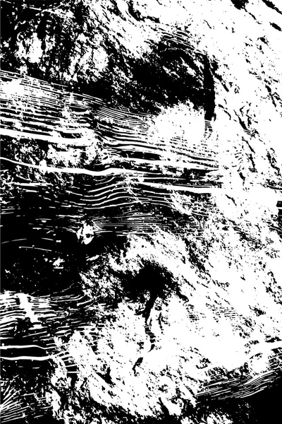 Abstrait grungy bois rayures texture fond vectoriel illustration en noir et blanc — Image vectorielle