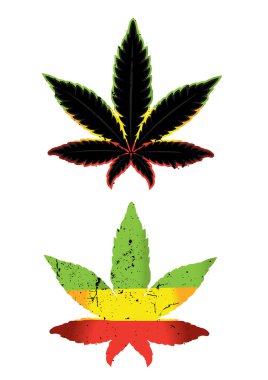 esrar esrar yaprak sembol tasarlamak vektör