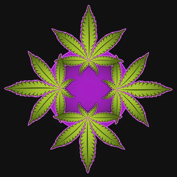 Marihuana verde diseño vector ilustración — Archivo Imágenes Vectoriales