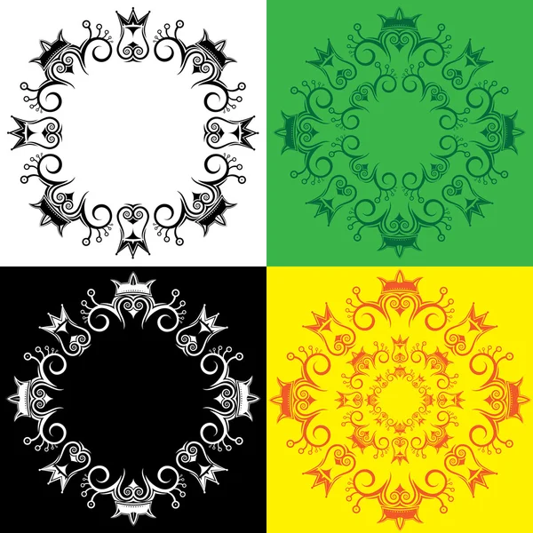 Patrón ornamentado simbólico real decorativo geométrico —  Fotos de Stock