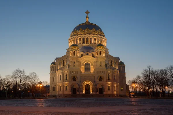 Kronstadt, deniz Cathedral St. Nicholas — Stok fotoğraf