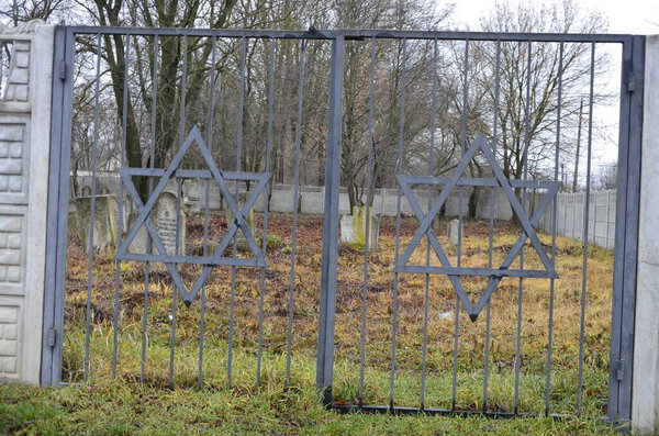 Zdolbuniv. Rivne region. Ukraine.November 2020.The old Jewish cemetery is destroyed and groomed.