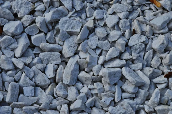 Limpiar Textura Guijarros Blancos Pequeñas Piedras Suelo Vista Superior Grava — Foto de Stock