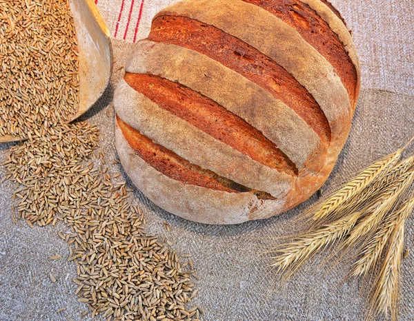 Pane Acido Naturale Utile Salute Gustoso Cibo — Foto Stock