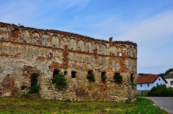 Château Dans Vieux Village Stare Selo Près Lviv Dans Ouest — Photo