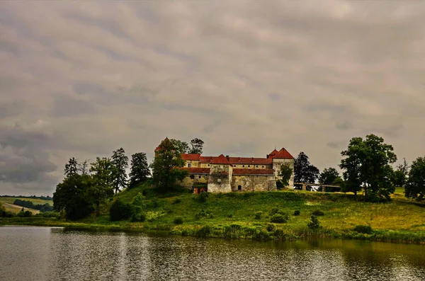 Repère Architectural Château Svirzh Près Lviv Ukraine — Photo