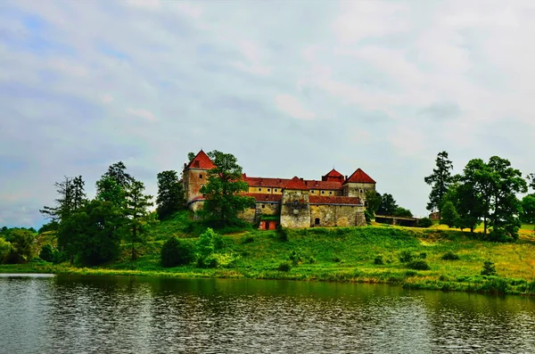 Αρχιτεκτονικό Ορόσημο Κάστρο Svirzh Κοντά Στο Lviv Ουκρανία — Φωτογραφία Αρχείου