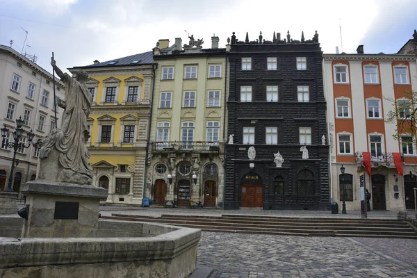 Lemberg Ukraine Mai 2021 Das Schwarze Haus Ist Ein Bemerkenswertes — Stockfoto