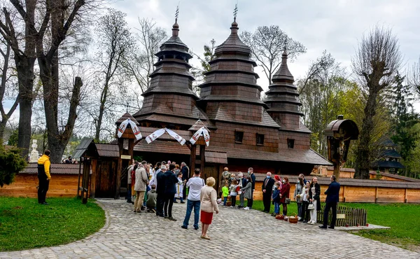 Lviv Vagyok Ukrajna Május 2021 Húsvéti Ünnepségek Múzeumi Templomban Museum — Stock Fotó