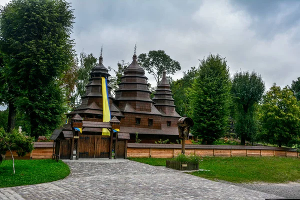 Lviv Ukraine August 2021 Independence Day Ukraine Museum Folk Architecture — Stock Photo, Image