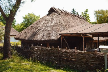 Ukrayna, Pereyaslav-Khmelnitsky, Mayıs 2019. Halk Mimarisi ve Orta Dinyeper 'in Hayatı Müzesi. Bar.