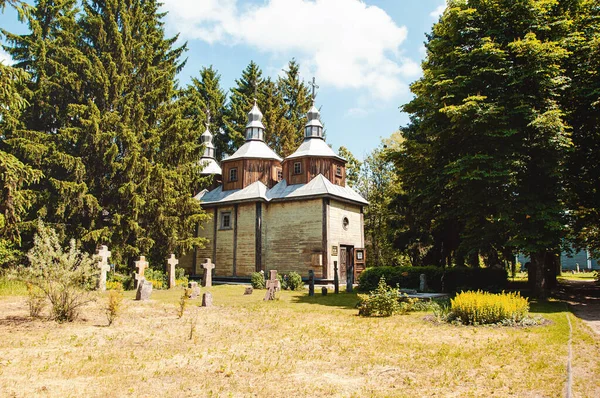 ウクライナ Pereyaslav Khmelnitsky 2019年5月 民俗建築と中世ドニエプルの生活の博物館 ウクライナ正教会の歴史博物館 — ストック写真