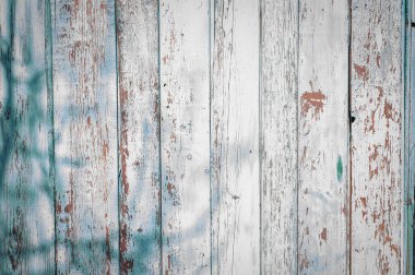 Eski boyanmış ahşap duvar - doku veya arkaplan