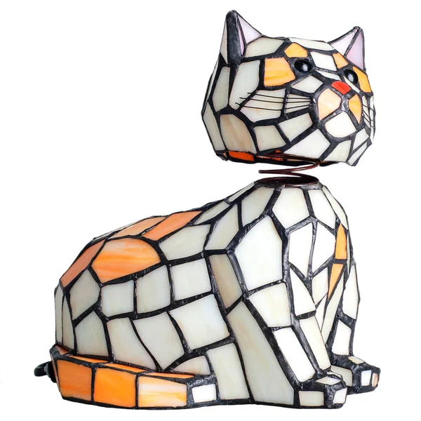 Lampa Cat Izolowanym Tle — Zdjęcie stockowe
