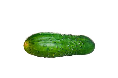 salatalık beyaz arkaplanda izole edildi