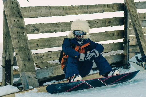 Ski Fond Sur Neige Poudreuse Fraîche — Photo